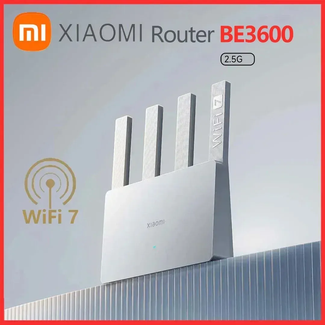 [Taxa Inclusa/Moedas] Roteador Xiaomi Wifi7 Be3600, Banda Dupla, Qualcomm Quad-Core, Acelerao D Jogos, Wan Dupla, Repetidor D Red Lan Mesh, 3570mbps